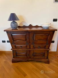 Mobile-bar in legno castagno