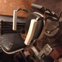 2 poltrone antiche da barbiere 