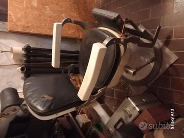 2 poltrone antiche da barbiere 