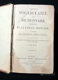 Dictionnaire portatif de la Langue Française.