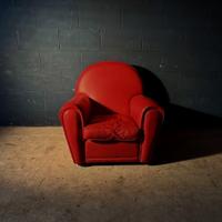 Poltrona club in vera pelle red  made in italy 