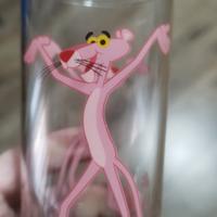 Set 4 bicchieri vintage La pantera rosa anni 80