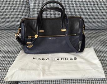 Marc Jacobs Borsa in pelle martellata Navy/Black