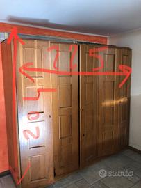 Armadio in legno rovere