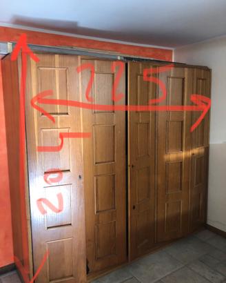 Armadio in legno rovere