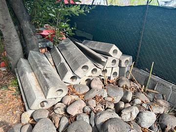 Cordoli in cemento con foro