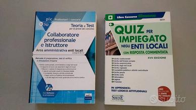 2 libri per concorso amministrativo enti locali.