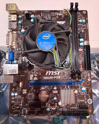 Combo Msi h81m-p33 e Intel Pentium g3256