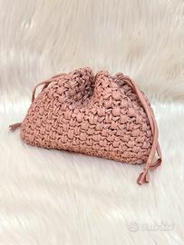 🩷Pouch Bag rosa antico handmade ecopelle🩷