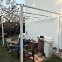 gazebo ferro smaltato bianco