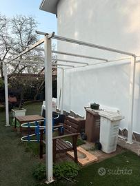 gazebo ferro smaltato bianco