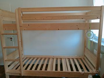 letto a castello prodotto artigianale 