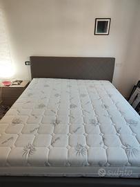 Letto matrimoniale con contenitore + materasso 
