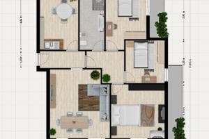 Ampio appartamento al grezzo frazionabile a Quartu