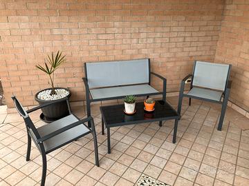 Salottino da esterno 4 pezzi COMPLETO COME NUOVO