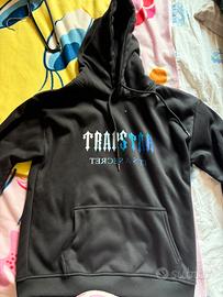 Felpa Trapstar nera con cappuccio