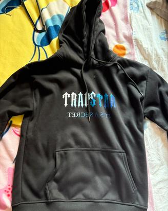 Felpa Trapstar nera con cappuccio