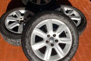 4 cerchi in lega VW Polo 6R 15"+gomme 185/60/R15