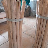 portacandele in legno