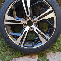 Cerchi Onyx nero 17" per peugeot 208 gti.