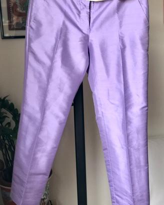 Pantaloni in seta Max&Co lilla