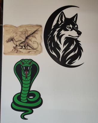 Decorazioni da Parete Animali Stilizzati 40cm