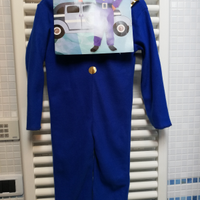 Costume Carnevale poliziotto tuta taglia 3/4 anni