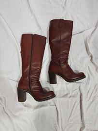 Stivali pelle marrone Emanuela Passeri n. 36