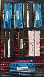 Lotto RAM DDR3 desktop varie marche