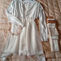 abito comunione bambina 9/11 anni 