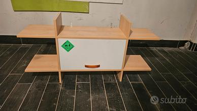 mensola con contenitore