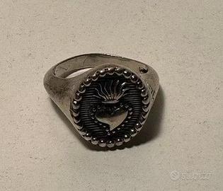 Anello Amen Sacro Cuore argento 925