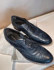 Mocassini in pelle blu MARCO