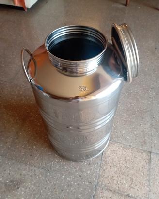 Fusto in acciaio Inox per olio 50L