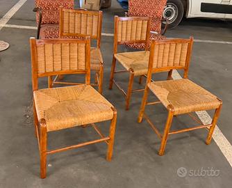 Set 4 sedie design Emanuele Rambaldi ‘50