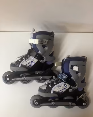 Pattini Oxelo Diaboli regolabili 37-40 ruote 76mm
