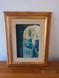 quadro olio su tela Bernardi artista italiano anni