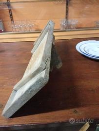 Antico Stricaturo in Legno con Porta Saponetta