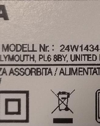 PARTI DI RICAMBIO TV TOSHIBA 24W1434DG