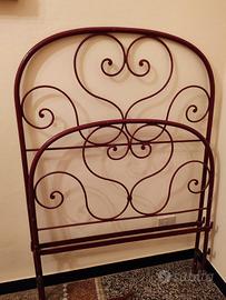 Letto singolo in ferro