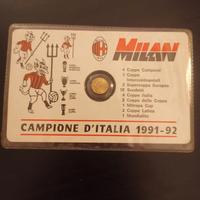 Medaglia commemorativa Milan 1991_1992