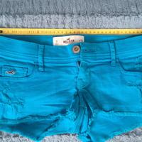 Pantaloncini donna corti azzurri Hollister W24 tag