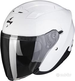 CASCO JET SCORPION EXO 230 BIANCO DOPPIA VISIERA