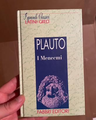 Libro “Plauto - I Menecmi”, i grandi classici