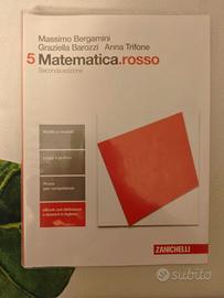 Libro scuola Zanichelli - 5 Matematica.rosso