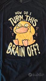 T-shirt Qwertee "Turn This Brain Off" - Nuova