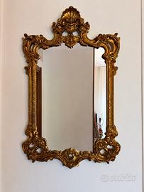 Grande specchio barocco veneziano dorato vintage