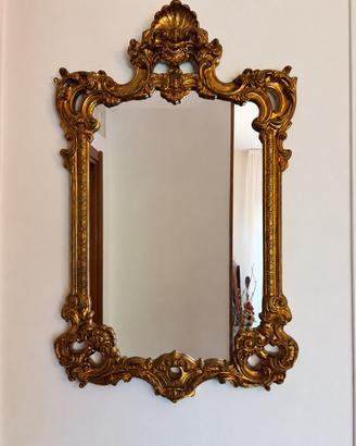 Grande specchio barocco veneziano dorato vintage