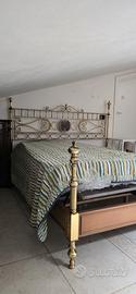 Letto matrimoniale in ottone