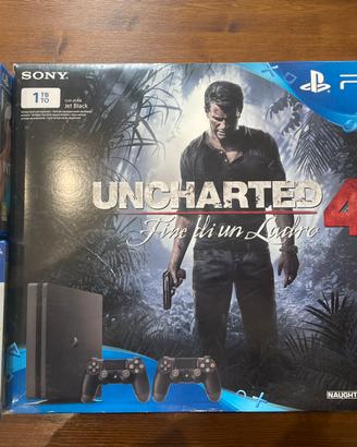 Ps4 PlayStation 4 Slim 1 TB + 2controller + 13gio